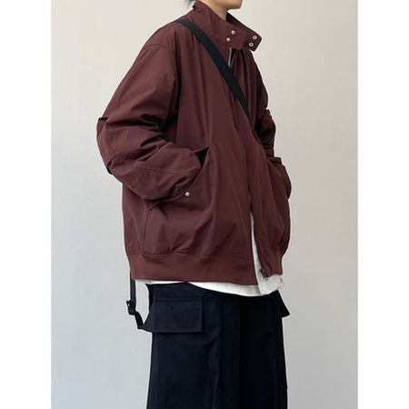 Men's Retro Loose Stand Collar Jacket